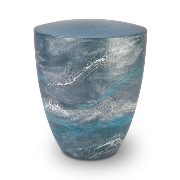 Urne Genesis Wave - Blue Wave - Design von Ines Drewianka - Urne von Alento
