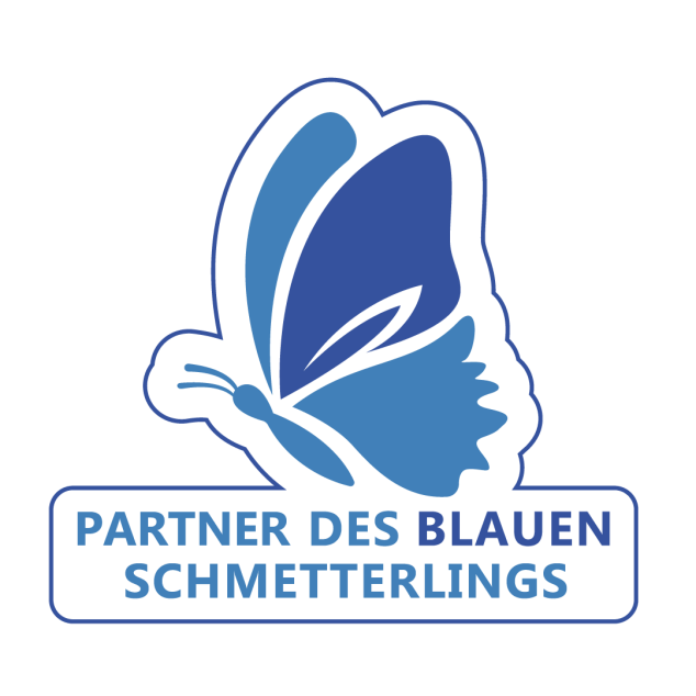 Logo Blauer Schmetterling